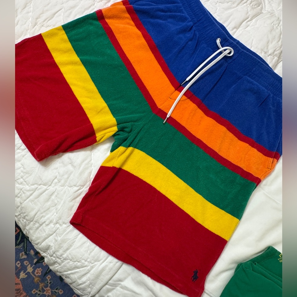 Polo by Ralph Lauren Striped Terry Shorts